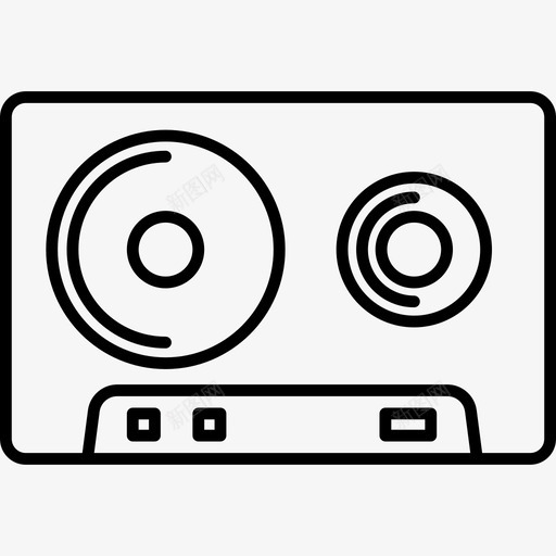 透明磁带音乐图标svg_新图网 https://ixintu.com 透明磁带 音乐