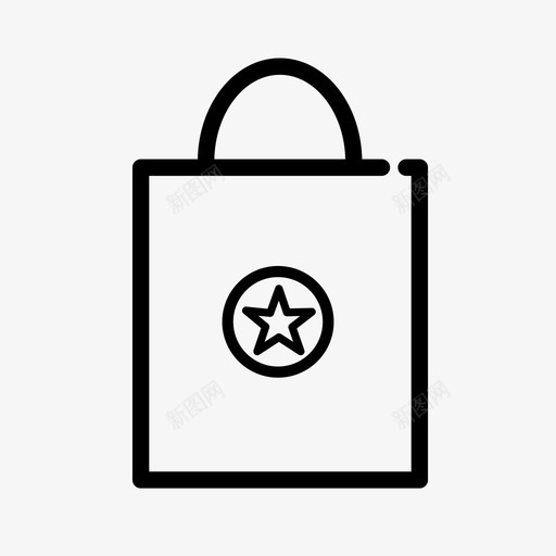 最爱购物包手袋图标svg_新图网 https://ixintu.com 包 手袋 最爱购物 购物袋