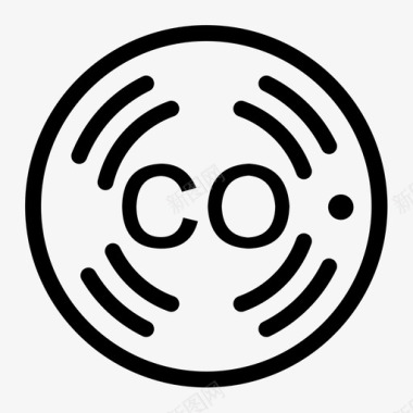 一氧化碳传感器图标