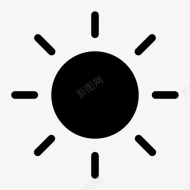 太阳星星阳光图标图标
