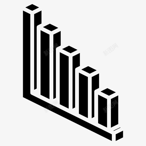 柱状图图iso图标svg_新图网 https://ixintu.com iso 图 数据图isosolid 柱状图 等轴测