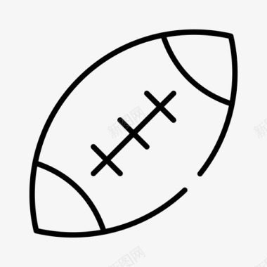 美式足球橄榄球团队图标图标