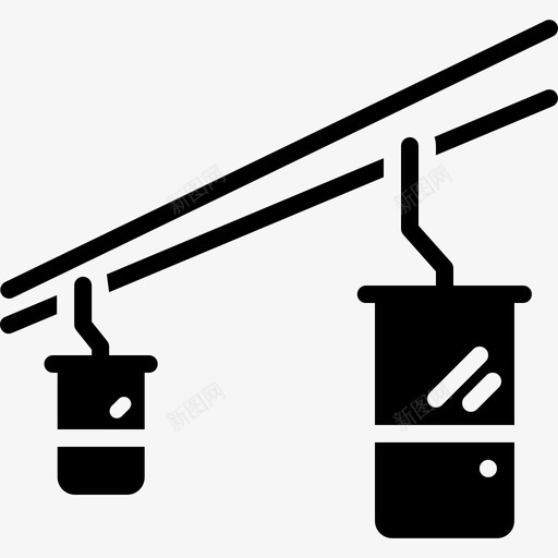 缆车运输旅行图标svg_新图网 https://ixintu.com 冬奥会 旅行 缆车 车辆 运输