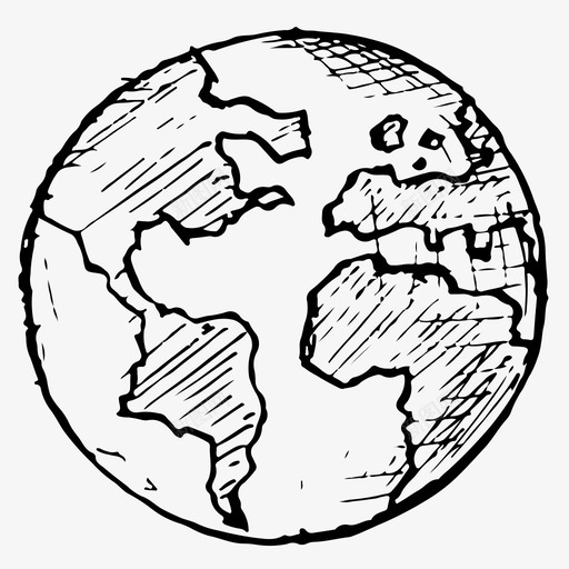 地球地球日手绘图标svg_新图网 https://ixintu.com 地球 地球日 太空 手绘 行星