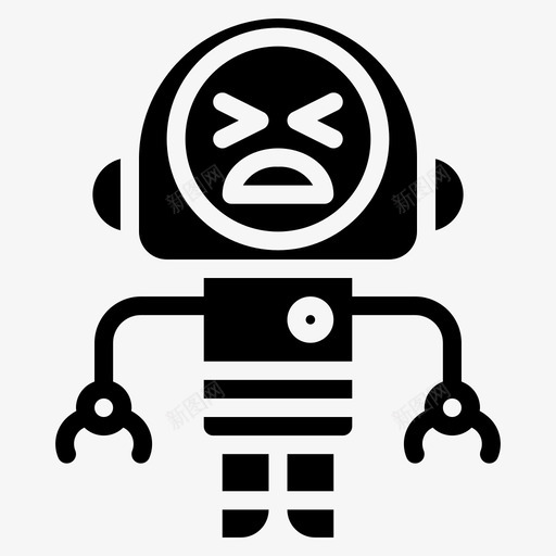 Ouchbotouchbotavatars图标svg_新图网 https://ixintu.com Ouchbot avatars avatarssolid ouchbot ro机器人