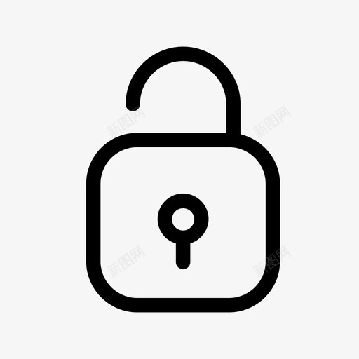 开锁上锁挂锁图标svg_新图网 https://ixintu.com 上锁 安全 开锁 挂锁