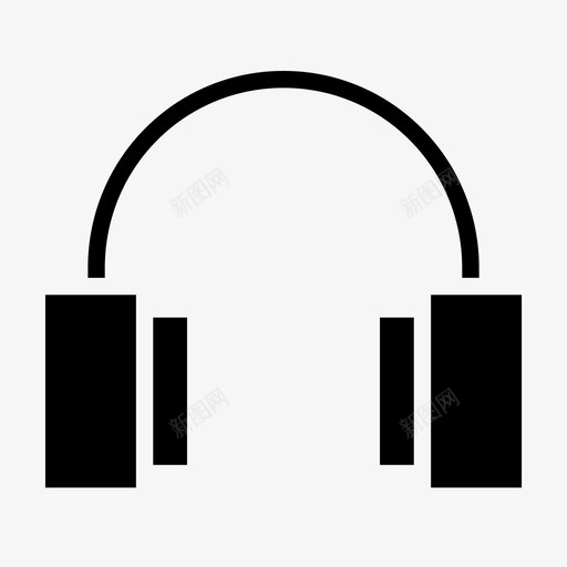 耳机音频音乐播放器图标svg_新图网 https://ixintu.com 声音 用户界面 耳机 音乐播放器 音频