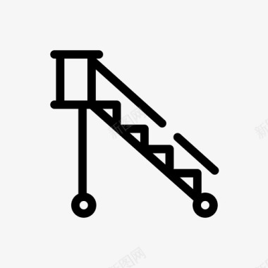 登机梯航班乘客楼梯图标图标
