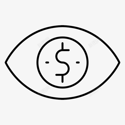 每个印象的成本眼睛金钱图标svg_新图网 https://ixintu.com 搜索引擎优化 搜索引擎优化和网页优化第8卷 每个印象的成本 眼睛 网页优化 金钱