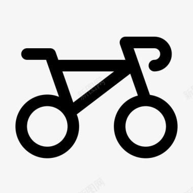 自行车脚踏车运输图标图标
