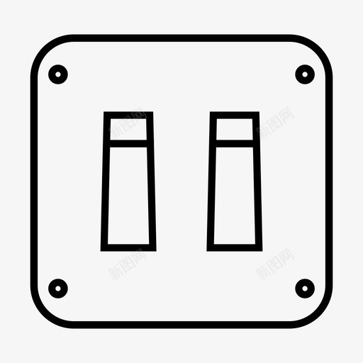 开关控制电源图标svg_新图网 https://ixintu.com 关闭 开关 开关线路 打开 控制 电源