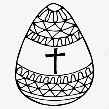 复活节彩蛋宗教宗教节日图标图标