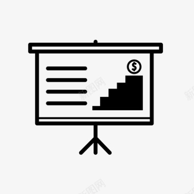 演示板分析业务演示图标图标