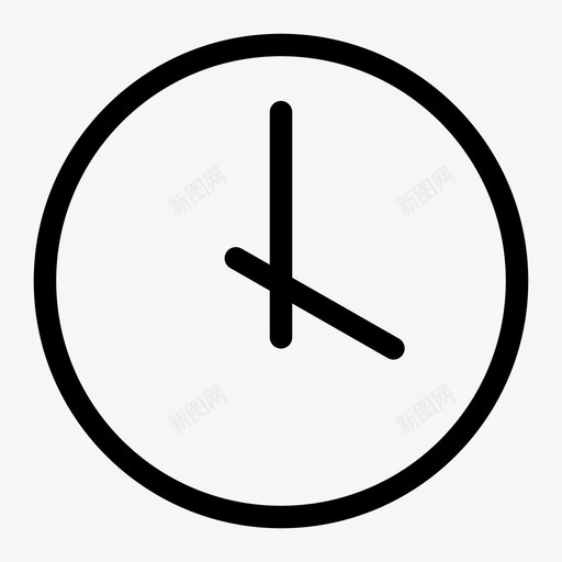 时钟日期时间图标svg_新图网 https://ixintu.com 基本型 手表 挂钟 日期 时钟 时间