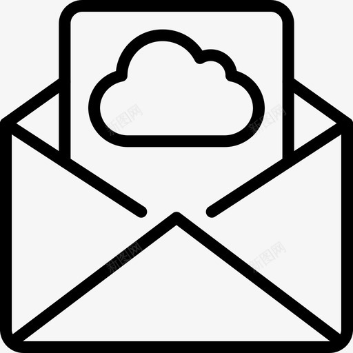 邮件云数据信件图标svg_新图网 https://ixintu.com 信件 安全 数据 数据安全大纲 邮件云