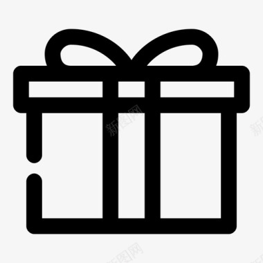 礼物盒子环图标图标