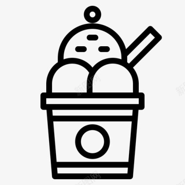 冰淇淋甜点冰棍图标图标