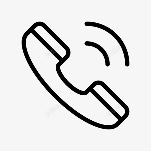 接受器呼叫通信图标svg_新图网 https://ixintu.com 业务线图标第11卷 呼叫 开发 接受器 电话 通信