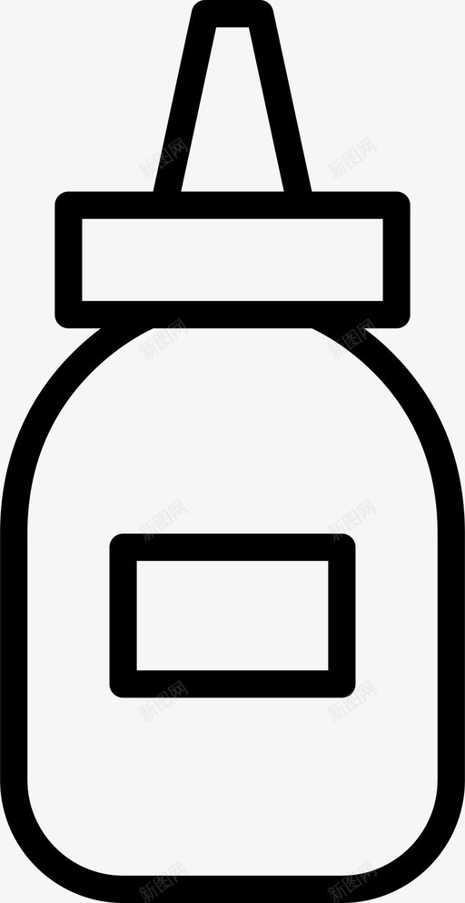 胶水粘合剂瓶子图标svg_新图网 https://ixintu.com diy 容器 工艺品 狡猾的女孩瘦 瓶子 粘合剂 胶水