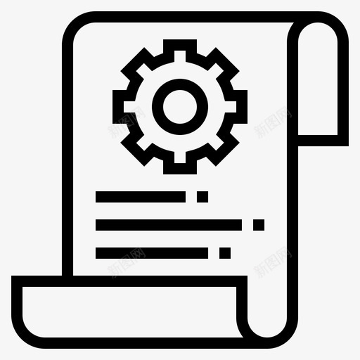 维修文件检查齿轮图标svg_新图网 https://ixintu.com 检查 清单 维修文件 齿轮
