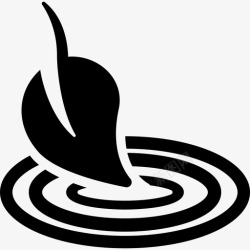 飘在水上的叶子水上的叶子自然生态图标高清图片