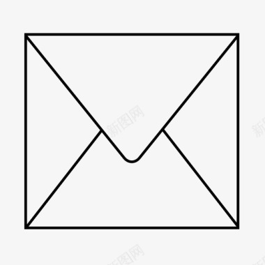 方形信封请柬信件图标图标