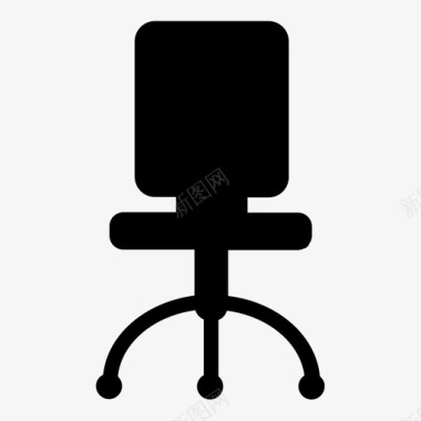 椅子商务办公室图标图标