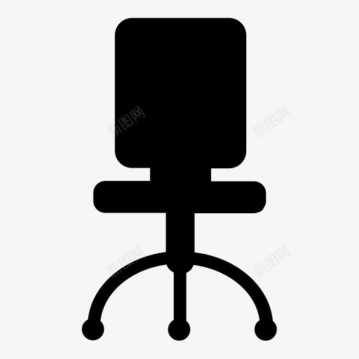椅子商务办公室图标svg_新图网 https://ixintu.com 办公室 商务 家居用品 工作 座位 桌子 椅子