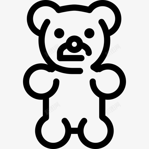 糖熊食物糖果店图标svg_新图网 https://ixintu.com 糖果店 糖熊 食物