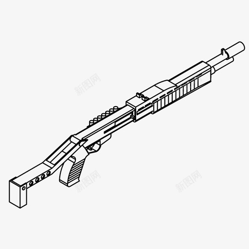 猎枪反击特警图标svg_新图网 https://ixintu.com 反击 战争 枪 武器 特警 猎枪