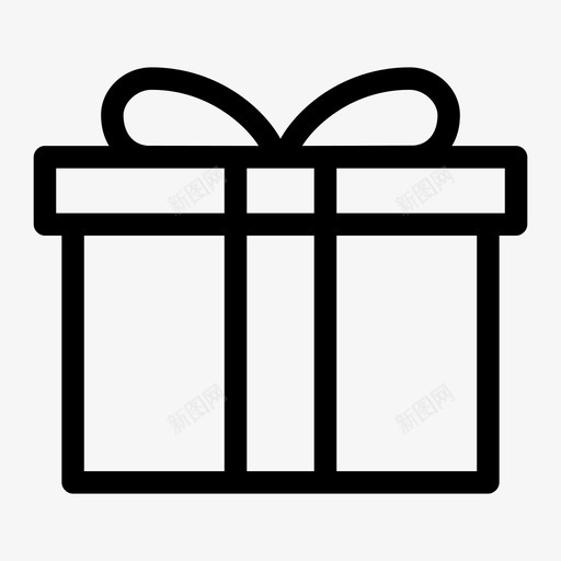 盒子礼物包装图标svg_新图网 https://ixintu.com 包装 电子商务介质 盒子 礼物
