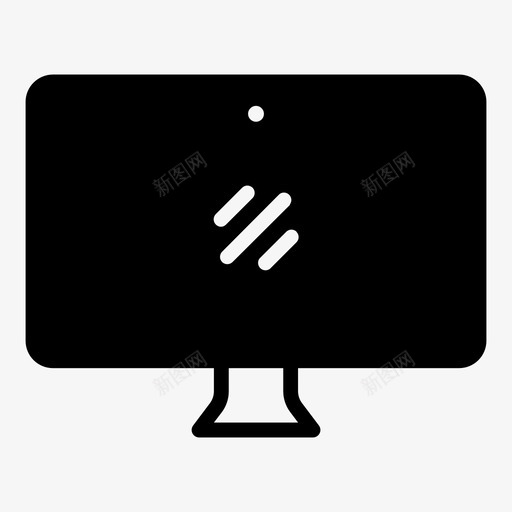 桌面计算机mac图标svg_新图网 https://ixintu.com mac pc 桌面 计算机 设备填充