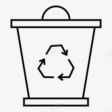 废物回收回收生态图标图标