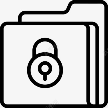 文件夹锁数据文件图标图标