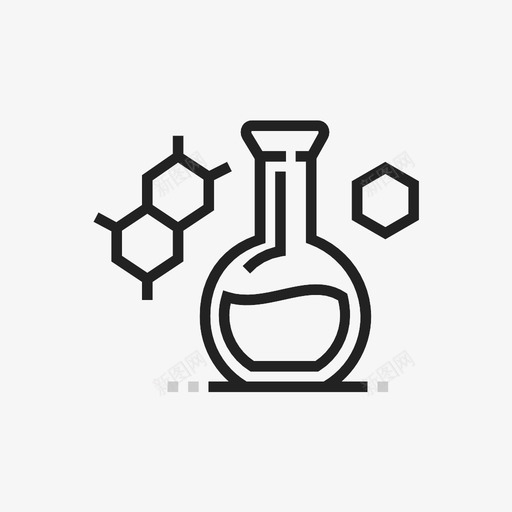 化学元素烧瓶图标svg_新图网 https://ixintu.com 元素 化学 实验室 烧瓶 研究