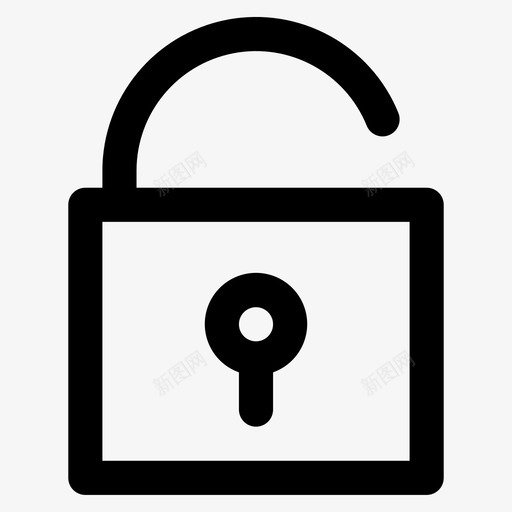 解锁编码显示图标svg_新图网 https://ixintu.com 不安全 大纲基本2 安全 显示 编码 解锁
