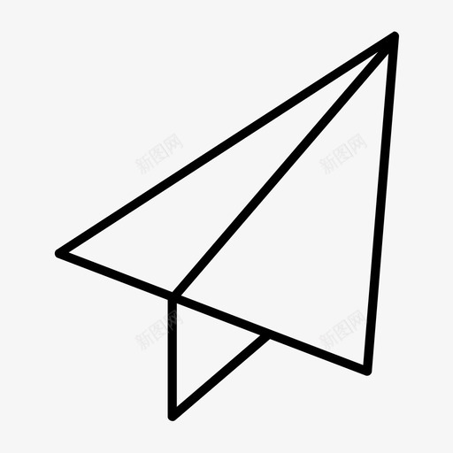 发送邮件信息图标svg_新图网 https://ixintu.com 信息 发送 折纸 电子商务瘦 邮件 飞机
