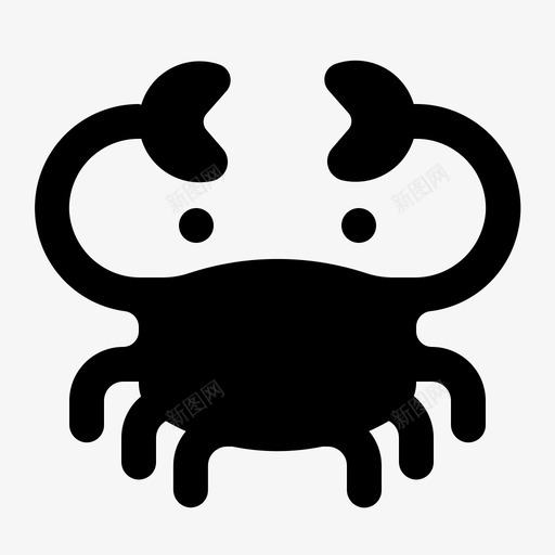 螃蟹动物航海图标svg_新图网 https://ixintu.com 动物 动物圆 航海 螃蟹 野生动物