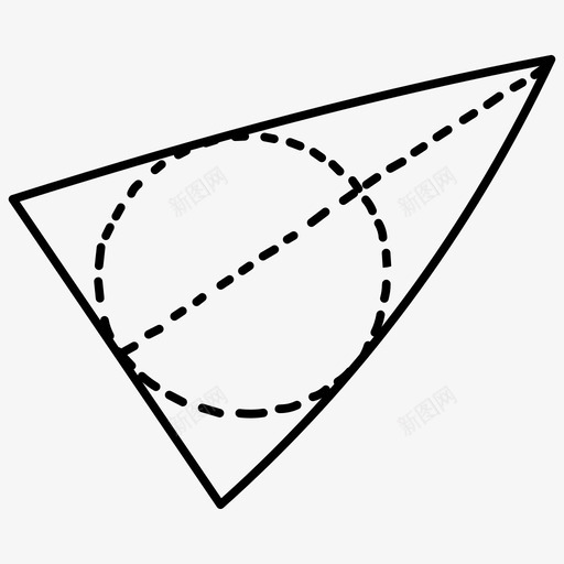几何圆段几何图形图标svg_新图网 https://ixintu.com 几何 几何图形 圆段 数学 数学涂鸦图标