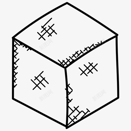 立方体立方体正方形立体图形图标svg_新图网 https://ixintu.com 三维图形 数学涂鸦图标 立体图形 立方体 立方体正方形