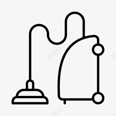 吸尘器家务清洁图标图标
