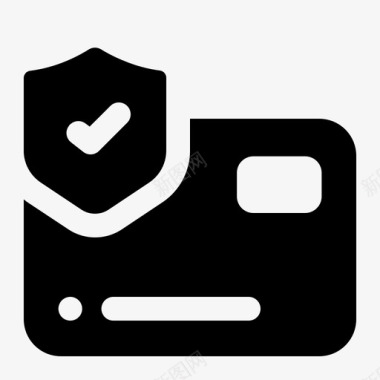 信用卡安全保护互联网安全图标图标