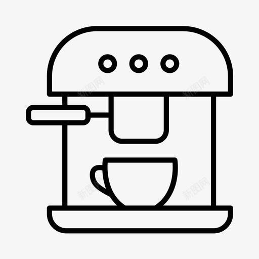 咖啡机电器咖啡师图标svg_新图网 https://ixintu.com 咖啡厅 咖啡师 咖啡机 电器