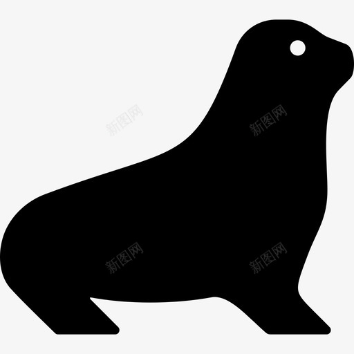海豹动物哺乳动物图标svg_新图网 https://ixintu.com 动物 哺乳动物 海洋 海豹 鳍足类