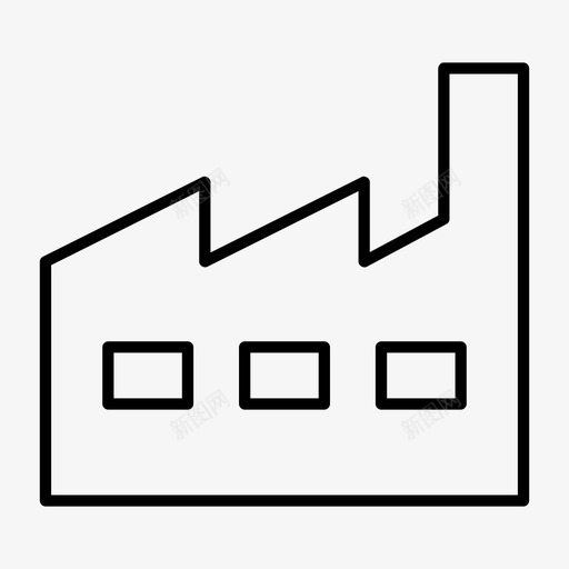 厂房居民图标svg_新图网 https://ixintu.com 厂房 居民