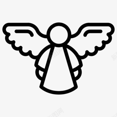 天使飞翔翅膀图标图标