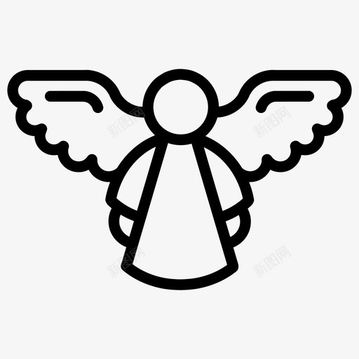 天使飞翔翅膀图标svg_新图网 https://ixintu.com 天使 天使的翅膀 翅膀 飞翔