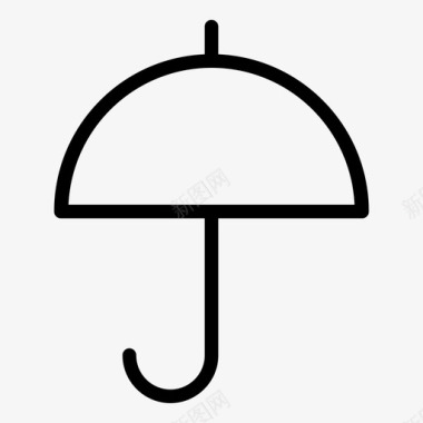 伞雨晴天图标图标