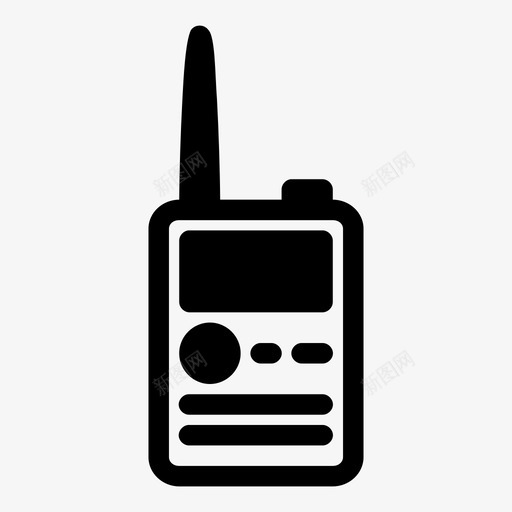 方便通话即时通讯短距离图标svg_新图网 https://ixintu.com 即时通讯 对讲机 方便通话 无线 短距离