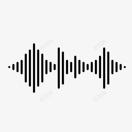 声波均衡器噪音图标svg_新图网 https://ixintu.com 噪音 均衡器 声波 声音 录音